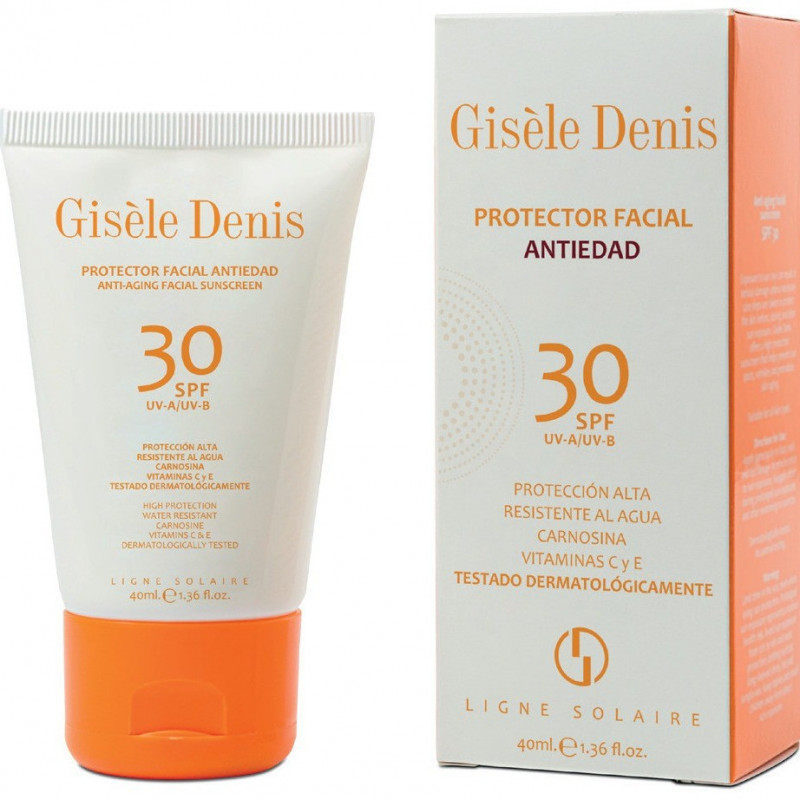 Ligne Solaire Protector Facial Antiedad Protección Alta SPF30 40 ml Gisele Denis