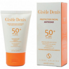 Ligne Solaire Protector Facial Antiedad Protección Muy Alta SPF50 40 ml Gisele Denis