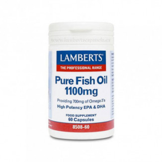 Aceite de Pescado Puro 1100 mg 60 Cápsulas Lamberts