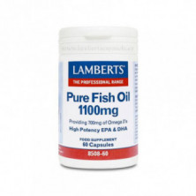 Aceite de Pescado Puro 1100 mg 60 Cápsulas Lamberts