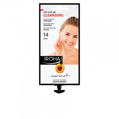 Gel Facial Limpiador y Exfoliante Albaricoque de 14 Usos 25 gr Iroha