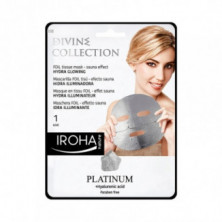 Iroha Nature Divine Collection Platinum Mascarilla Hidra Iluminadora 1 Unidad de 1 Uso