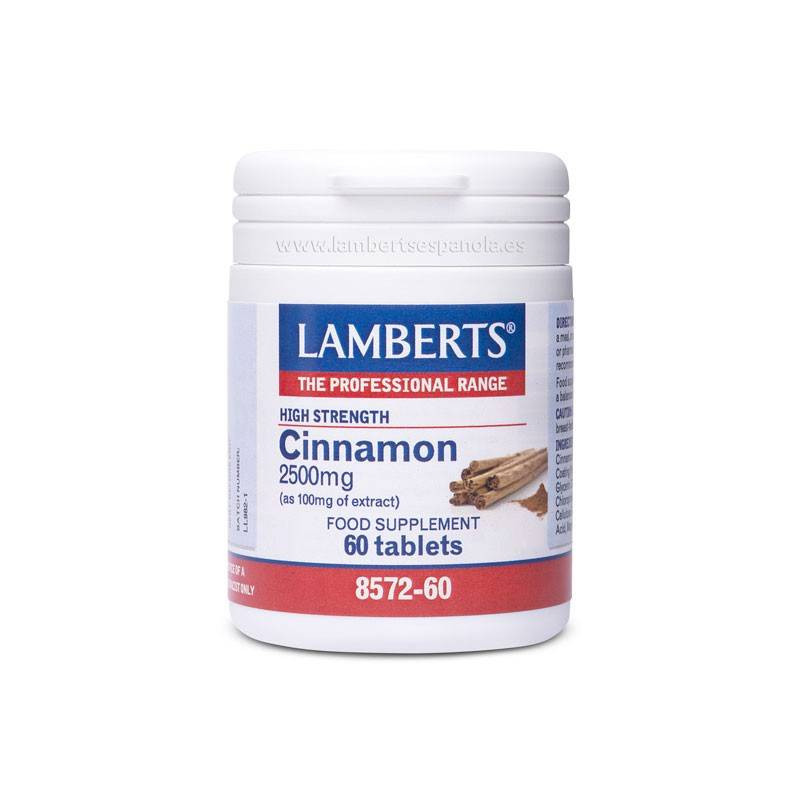 Canela 2500mg 60 Comprimidos Lamberts