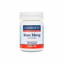 Hierro 14 mg (Citrato) 100 Comprimidos Lamberts