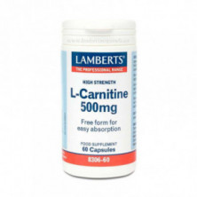 L-Carnitina 500 mg 60 Cápsulas Lamberts