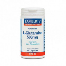 L-Glutamina 500 mg 90 Cápsulas Lamberts