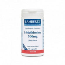 L-Metionina 500 mg 60 Cápsulas Lamberts