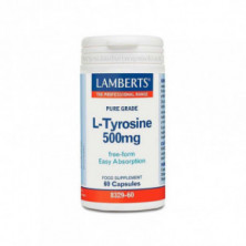 L-Tyrosine 500 mg 60 Cápsulas Lamberts