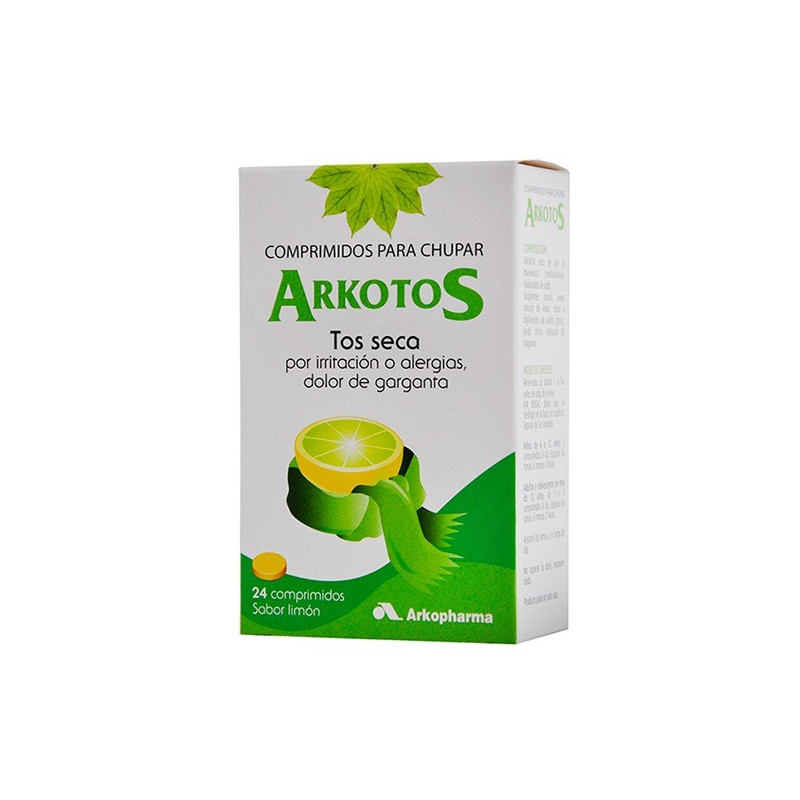 Arkotos Sabor Limón 24 Comprimidos Arko