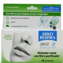 Arko Respira Dilatador Nasal Tamaño Estándar + 30 Filtros Arkopharma