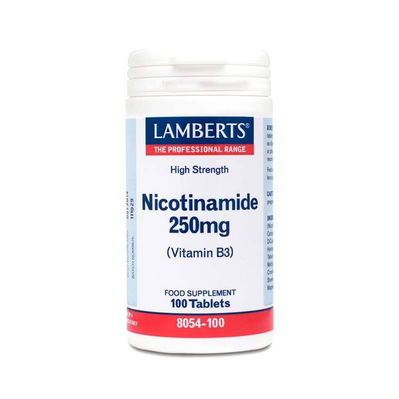 Nicotinamida 250 mg 100 Comprimidos Lamberts