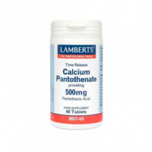 Pantotenato de Calcio 500 mg 60 Comprimidos Lamberts