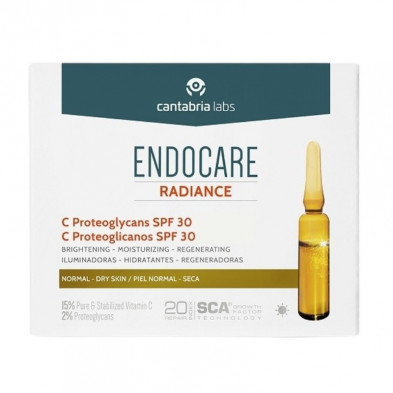 Ampollas Radiance C Proteoglicanos SPF 30 10uds Endocare