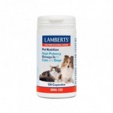 Pet Nutrition (Omega 3 Gatos y Perros) 120 Cápsulas Lamberts