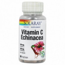 Vitamina C (500 mg) & Echinacea (300 mg) 60 Vegcaps Solaray