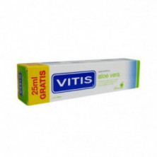 Vitis Pasta Dentífrica Aloe Vera Sabor Manzana 100ml +25ml Gratis