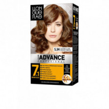 Color Advance Tinte para Cabello Color 5,34 Castaño Claro Dorado Cobrizo 230 ml Llongueras