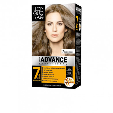 Color Advance Tinte para el Cabello Color 7 Rubio Medio 230 ml Llongueras