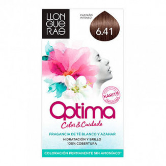 Optima Tinte Permanente para Cabello Color 6,41 Chocolate Bombón 200 g Llongueras