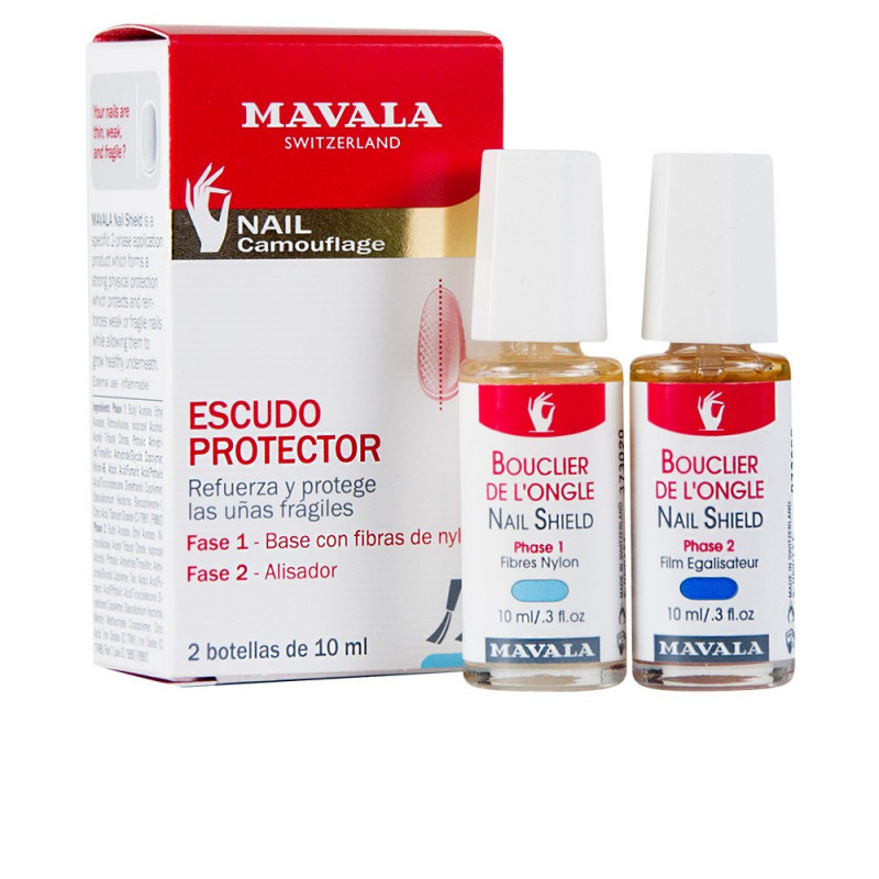 Escudo Protector Fortalecedor de Uñas Dos Fases 2 Unidades x 10 ml  Mavala