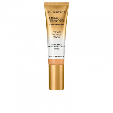 Miracle Touch Second Skin Foundation -6 Golden Medium Spf30  30 ml Max Factor