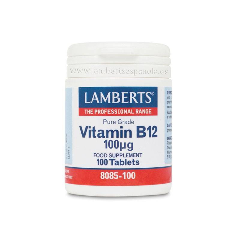 Vitamina B12 100 mcg 100 Comprimidos Lamberts