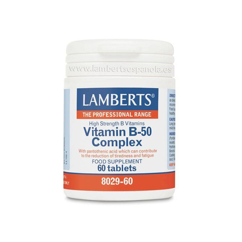 Vitamina B-50 Complex 60 Comprimidos Lamberts