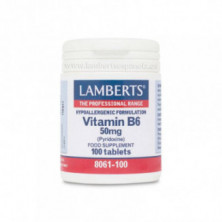 Vitamina B6 50 mg 100 Comprimidos Lamberts