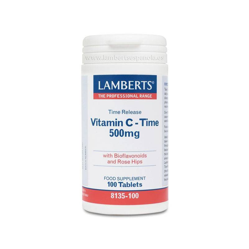 Vitamina C Time 500 mg de Liberación Sostenida 100 Comprimidos Lamberts