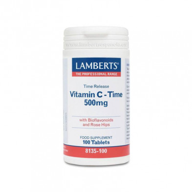 Vitamina C Time 500 mg de Liberación Sostenida 100 Comprimidos Lamberts