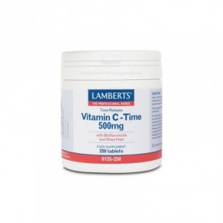 Vitamina C Time 500 mg de Liberación Sostenida 250 Comprimidos Lamberts