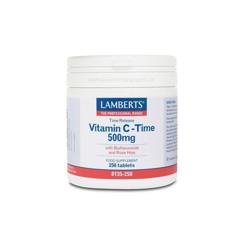 Vitamina C Time 500 mg de Liberación Sostenida 250 Comprimidos Lamberts