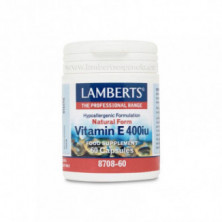 Vitamina E Natural 400 UI 60 Cápsulas Lamberts