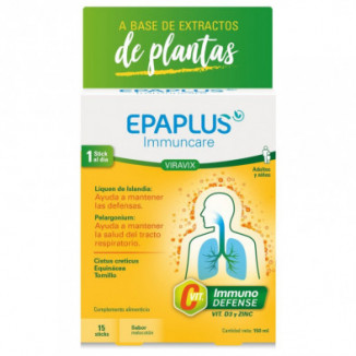 Epaplus Immuncare Viravix 15 Sticks Sabor melocotón