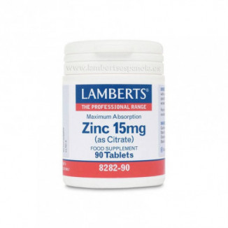 Zinc (Citrato) 15mg 90 Comprimidos Lamberts