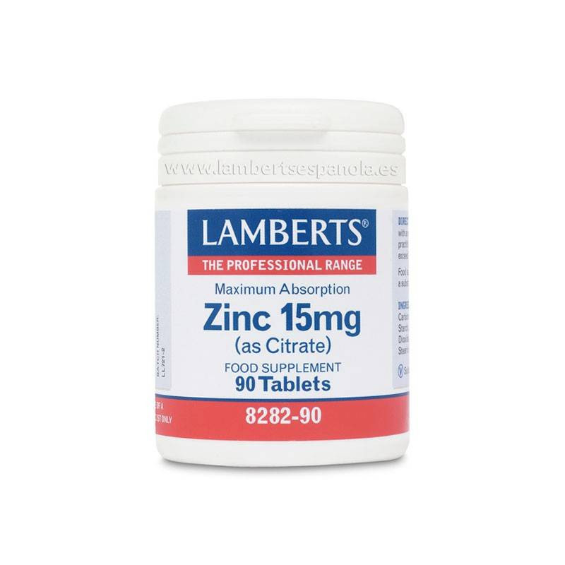 Zinc (Citrato) 15mg 90 Comprimidos Lamberts