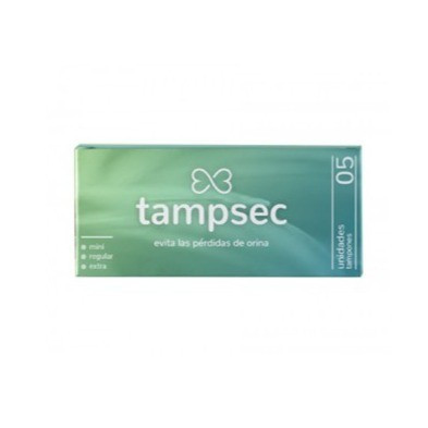 Tampsec Tampones para Incontinencia Urinaria Talla Regular 5 Unidades