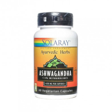 Ashwagandha 470 mg 60 Cápsulas Solaray