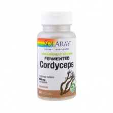 Cordyceps Fermentado 500 mg 60 Cápsulas Vegetales Solaray