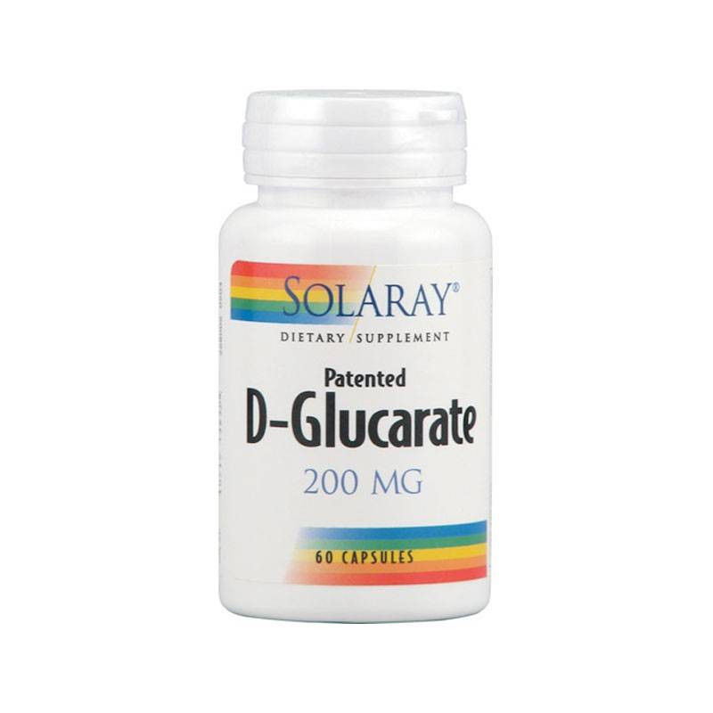 D-Glucarate Calcium 200 mg 60 Cápsulas Solaray