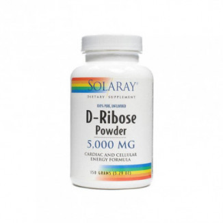 D-Ribose Powder Polvo 5000 mg 150 gramos Solaray