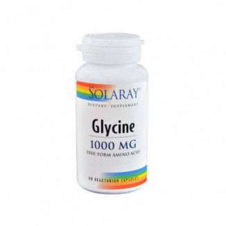 Glicina 1000 mg 60 Cápsulas Vegetales Solaray