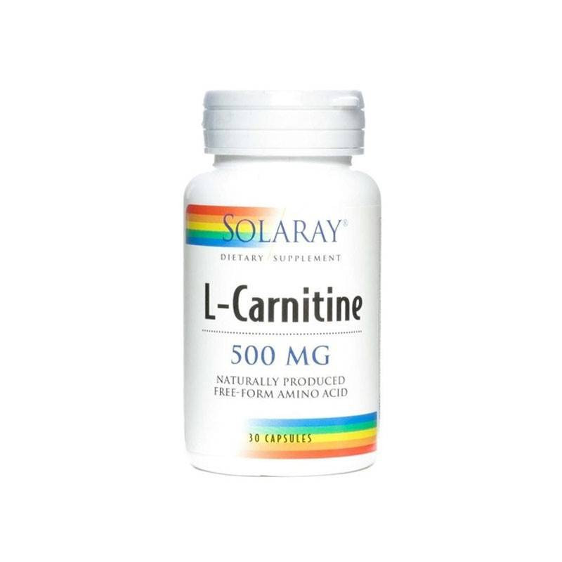 L-Carnitina 500 mg 30 Cápsulas Solaray