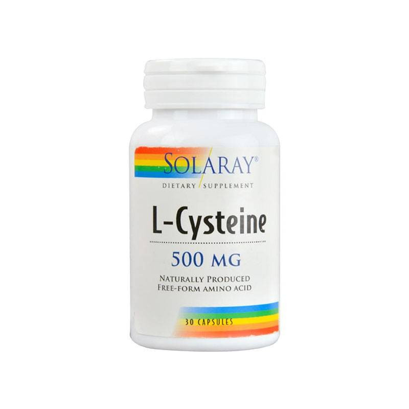 L-Cisteina 500 mg 30 Cápsulas Solaray