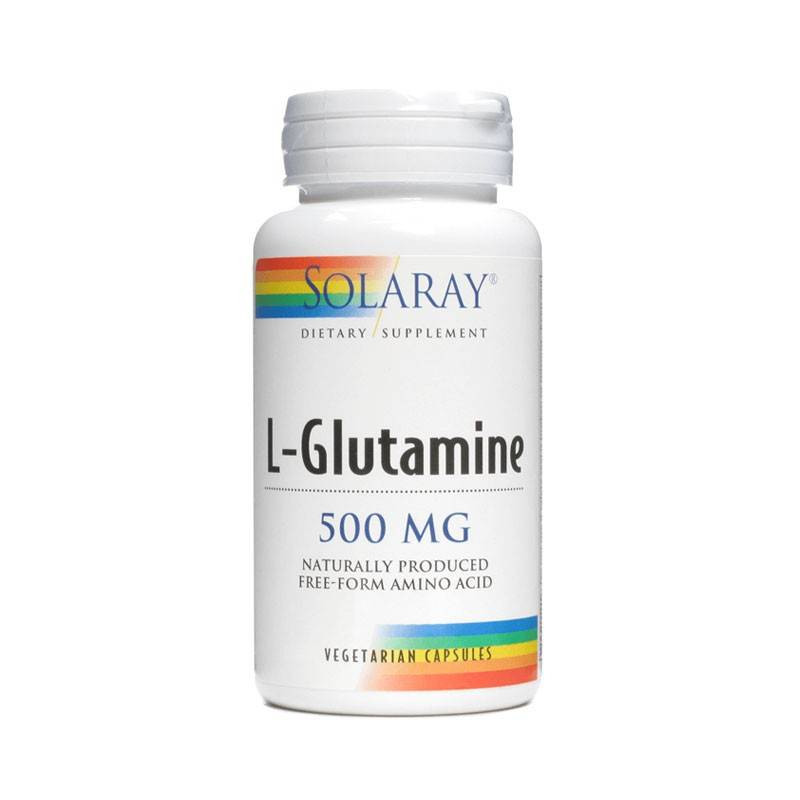 L-Glutamina 500 mg 50 Cápsulas Solaray