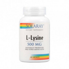 L-Lisina 500 mg 60 Cápsulas Solaray