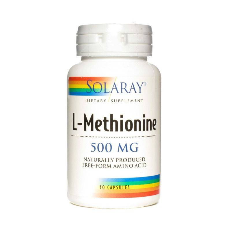 L-Metionina 500 mg 30 Cápsulas Solaray