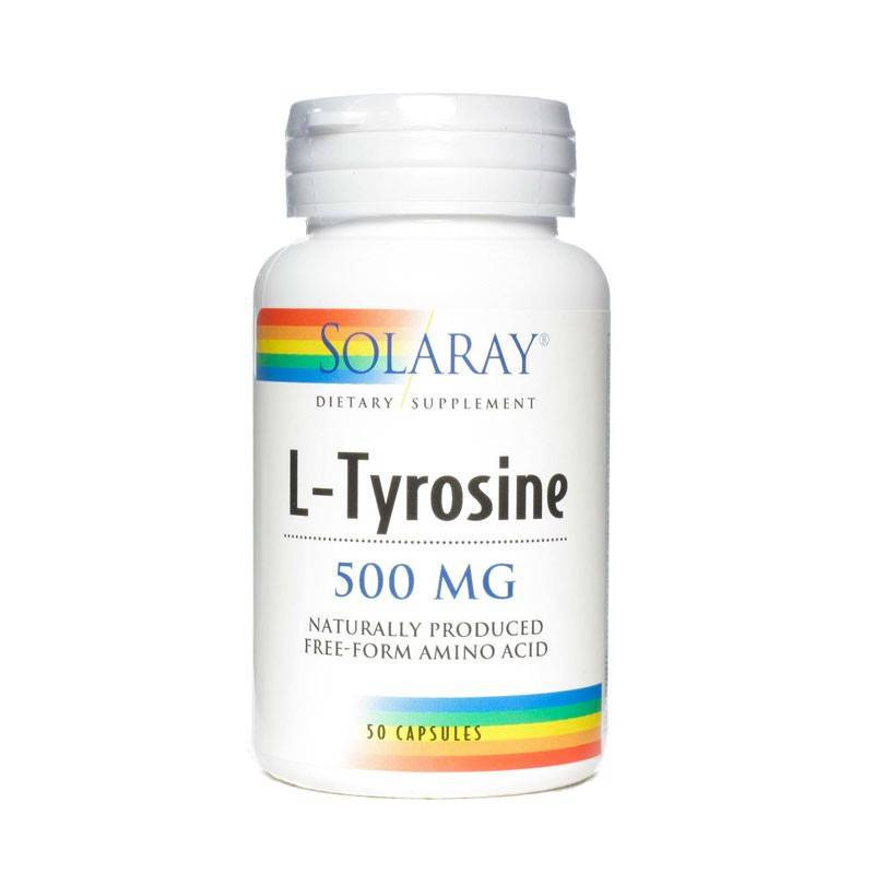 L-Tirosina 500 mg 50 Cápsulas Solaray