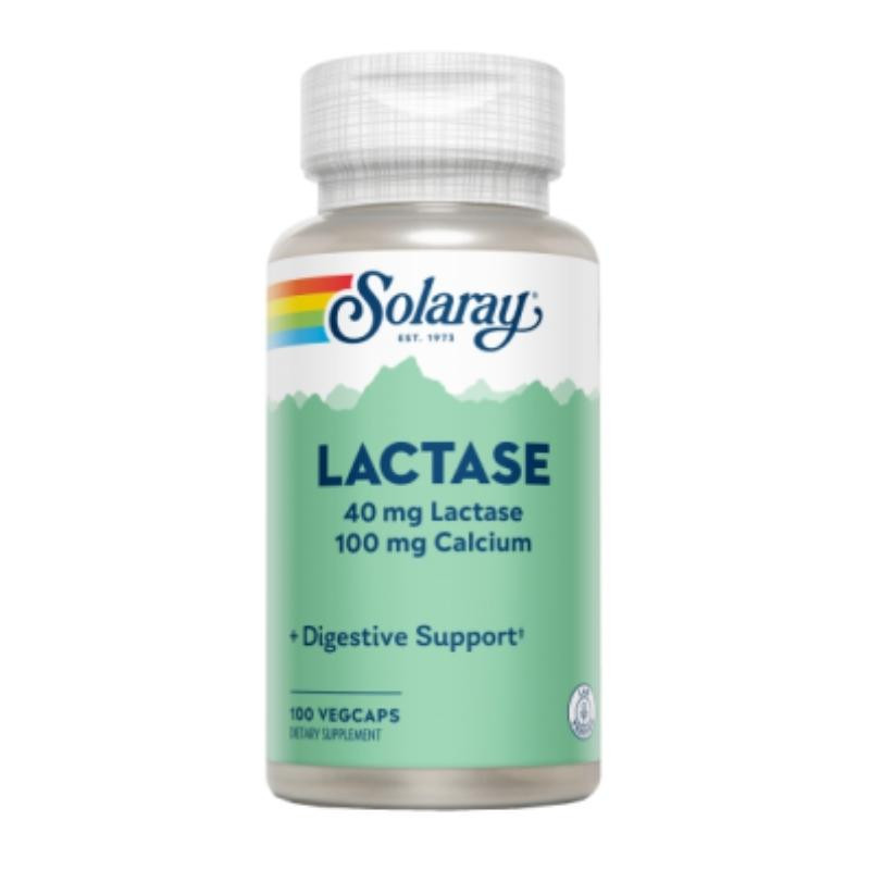 Lactasa 40 mg 100 Cápsulas Vegetales Solaray