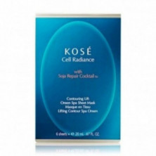 Kose Cell Radiance Mascarilla Facial Reparadora Onsen Spa con Soja 20 ml